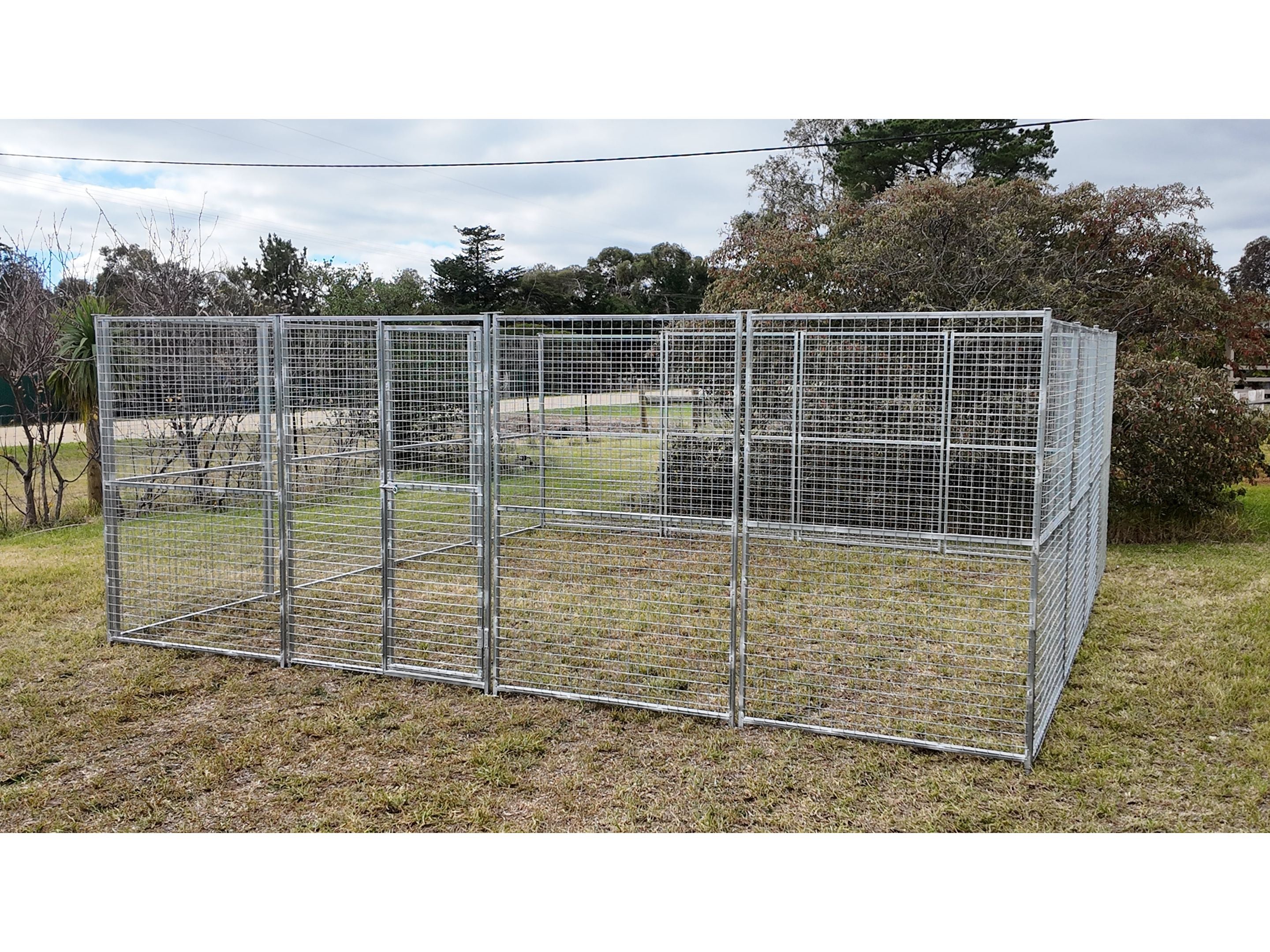 5mx5mx1.85m single dog/poultry run made with 50mm x 50mm 3mm mesh