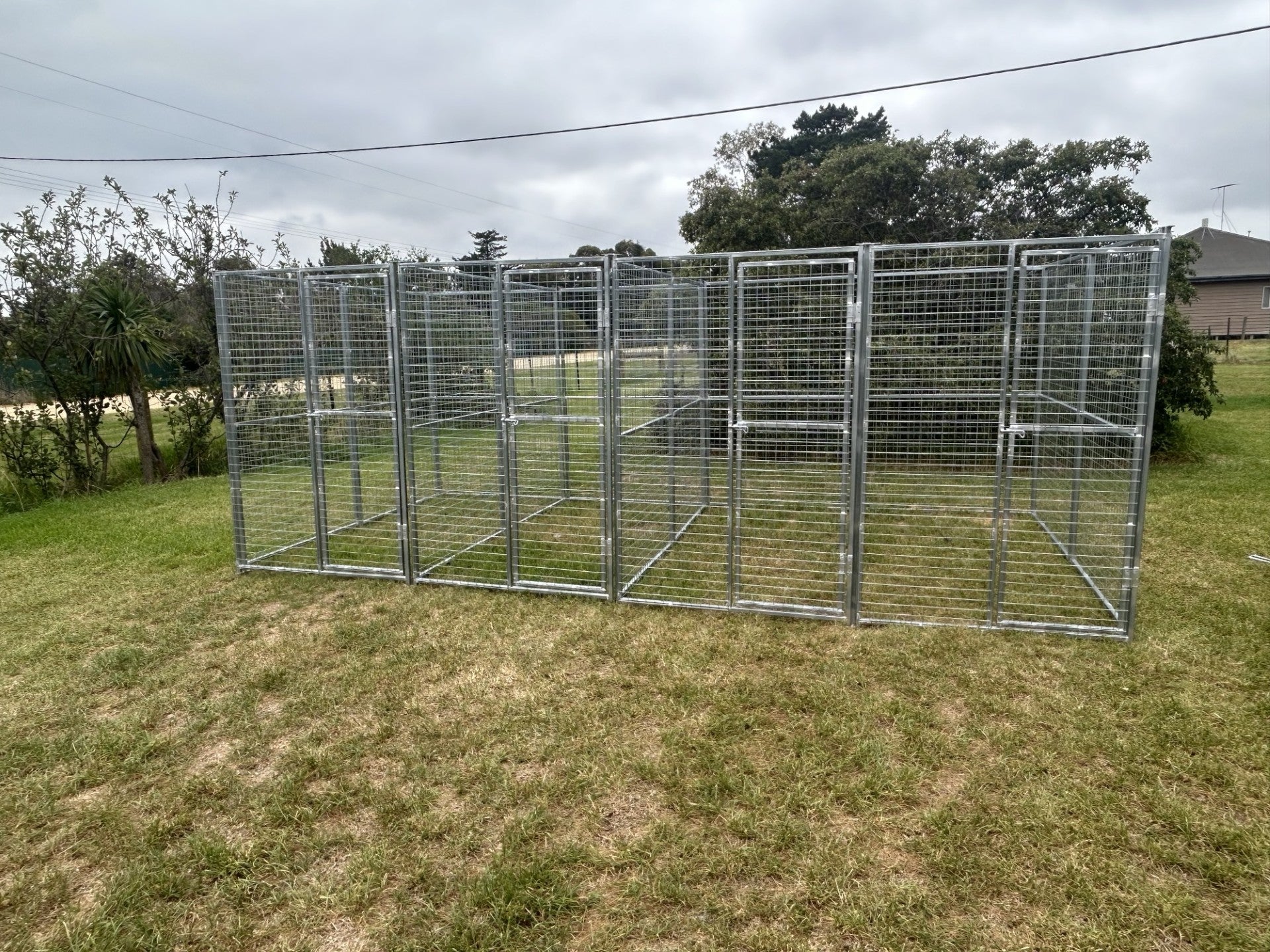 5m x 2.5m x 1.85m dog/poultry set up with 4 runs