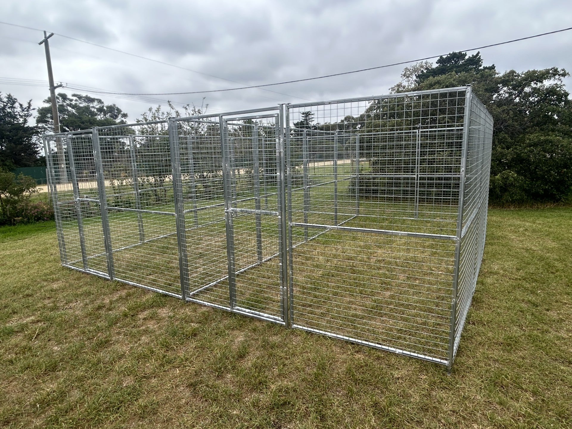 5m x 5m x1.85m Double dog/poultry run