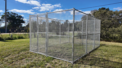 2.5mx3.75mx1.85m Single Dog Run with 25mmx25mm square mesh