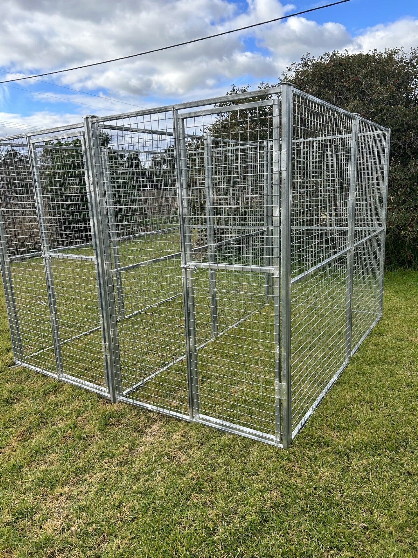 2.5mx2.5mx1.85m Double Run with 50mmx50mm square mesh