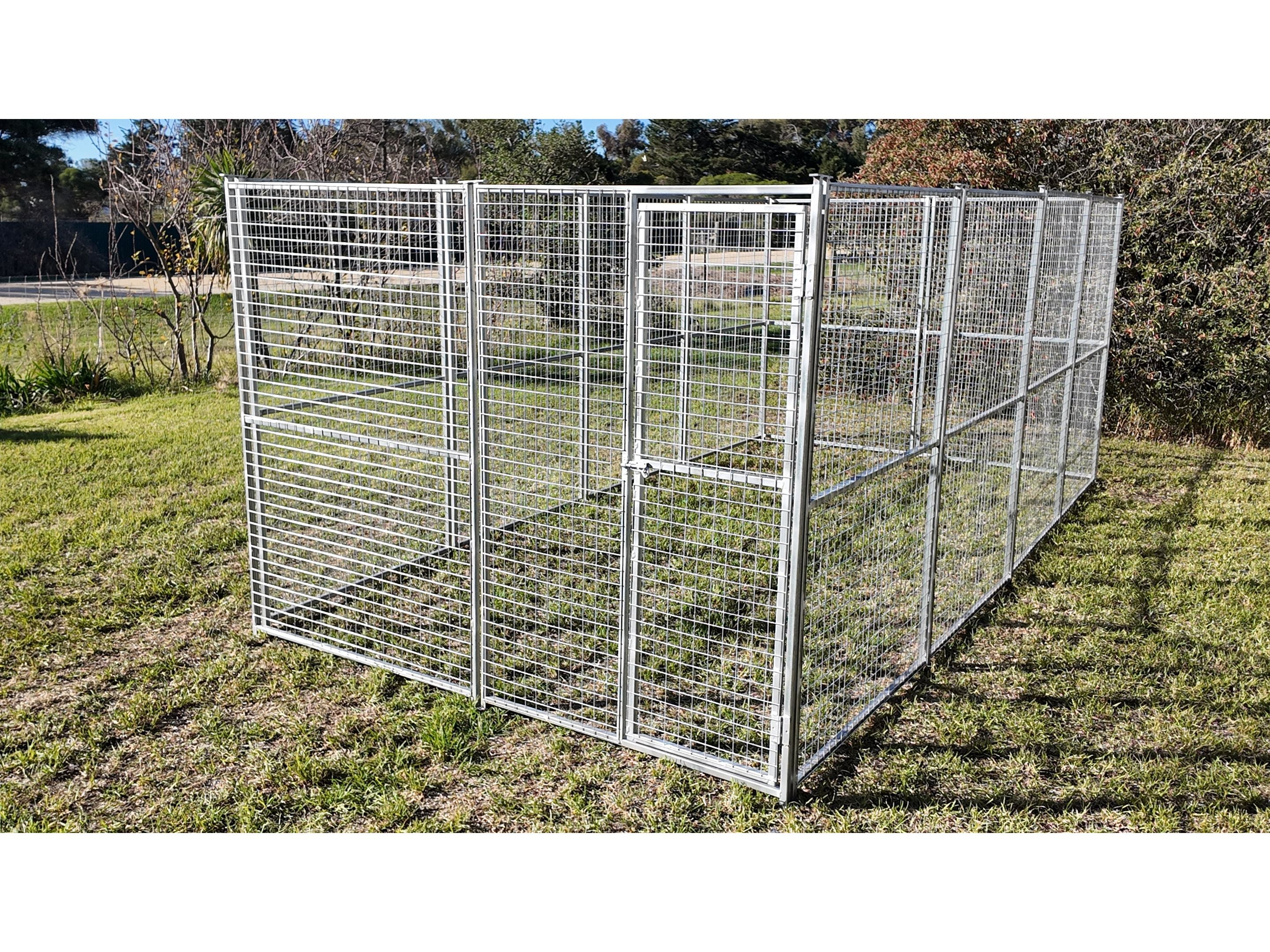 2.5mx5mx1.85m single dog/poultry run with 50mmx50mmx3mm mesh